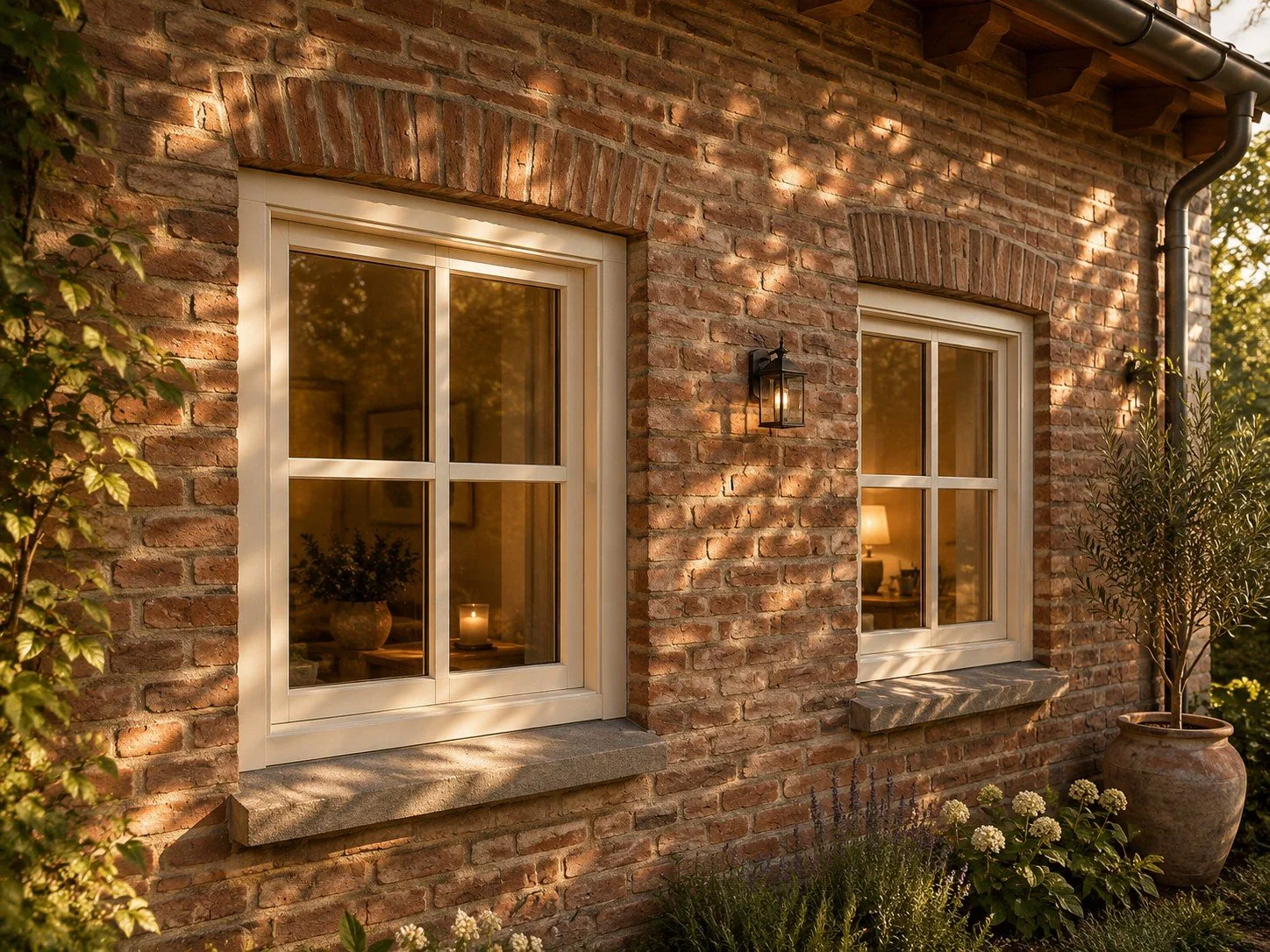 Nieuwe kozijnen met HR++ glas in een gerenoveerde woning