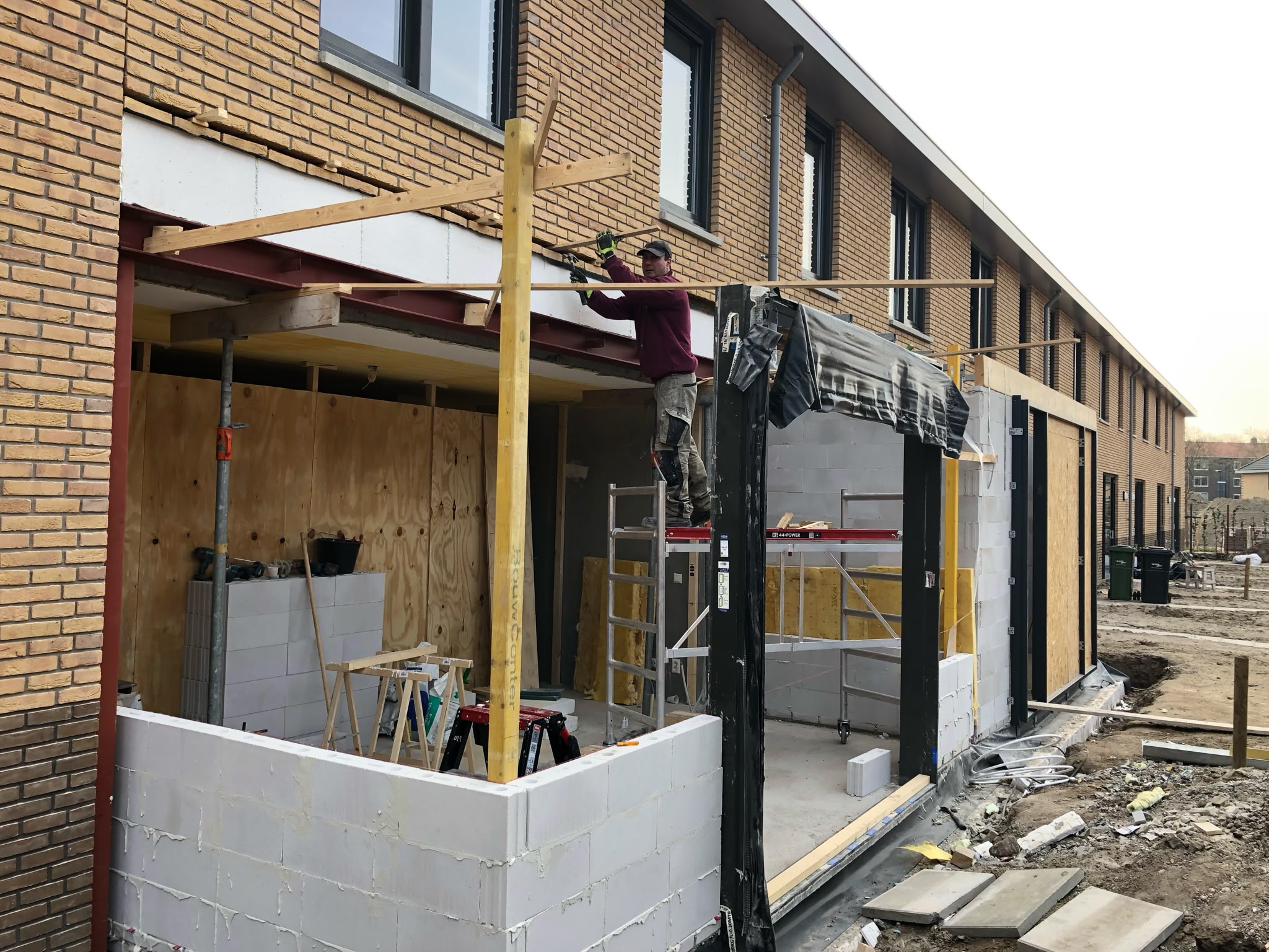 Aanbouw gerealiseerd door Boers & Breuer Totaalbouw in regio Waalwijk