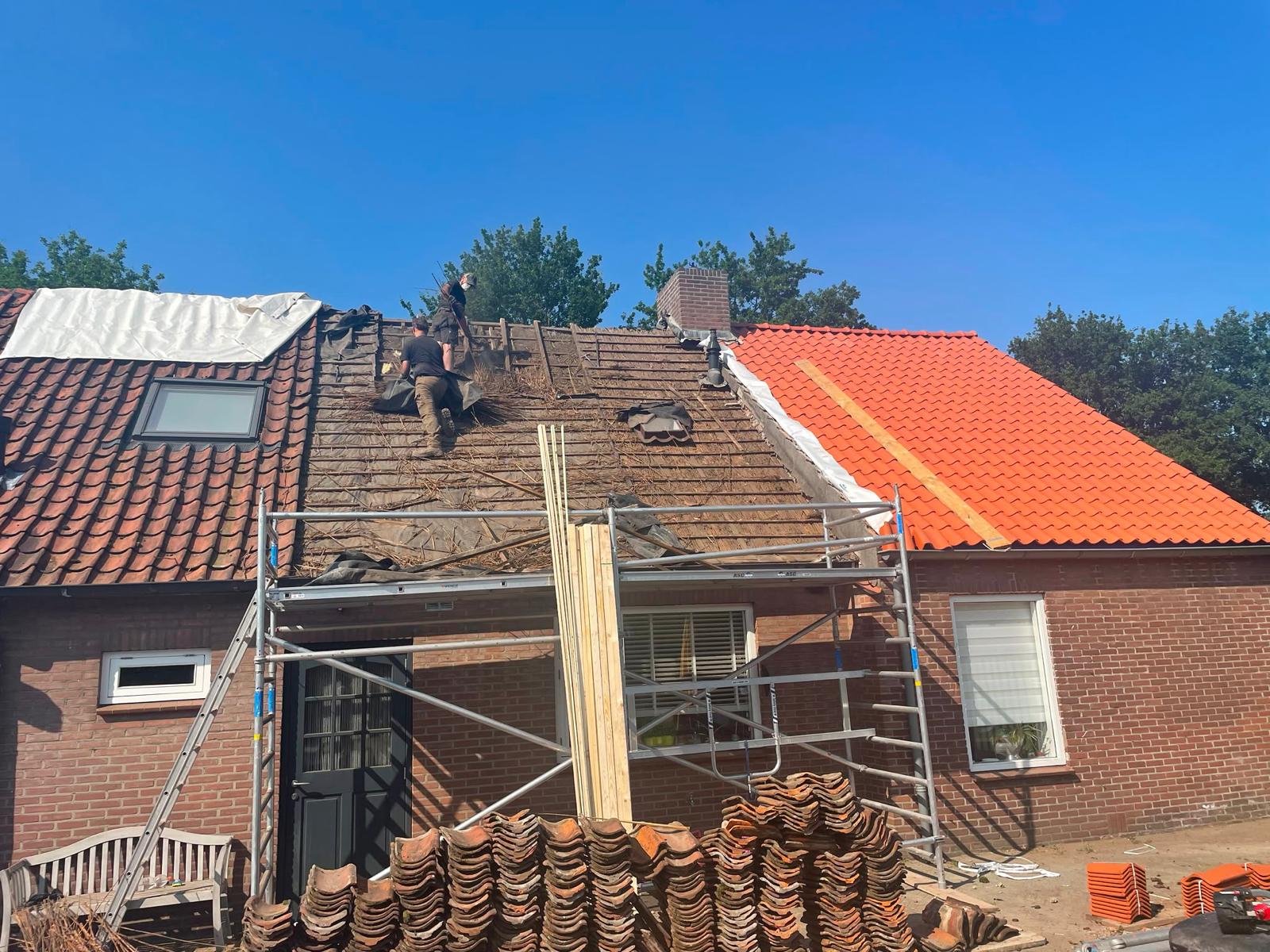Dakrenovatie in Oosterhout met nieuwe dakpannen