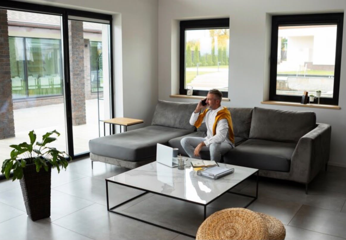 Nieuwe zwarte kozijnen rondom de hele woning in Den Bosch